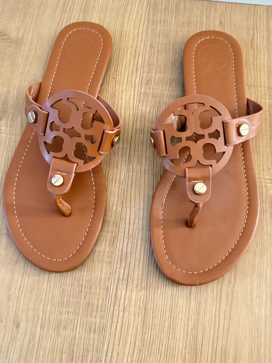 Tory Burch Shoes - Tory Burch Miller Sandals Royal Tan Brown Leather Women’s Size US 8.5 New